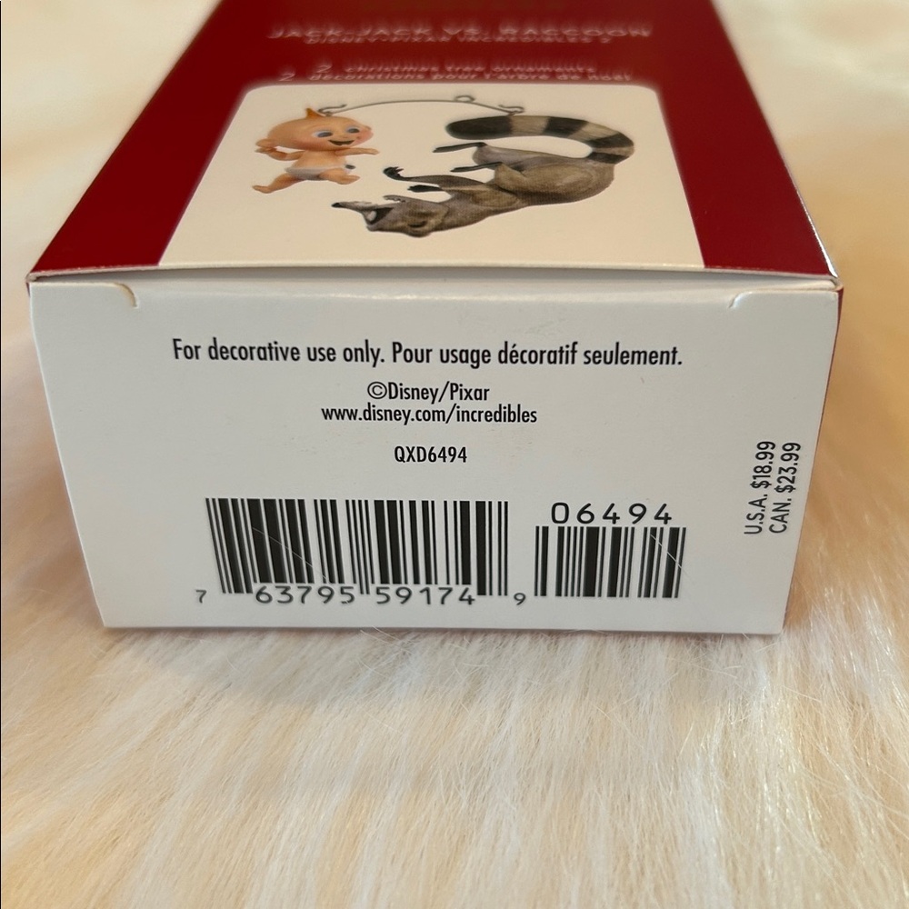 NWT 2020 Hallmark Keepsake “Jack-Jack vs. Raccoon” Christmas Ornament, QXD6494 - Picture 4 of 5